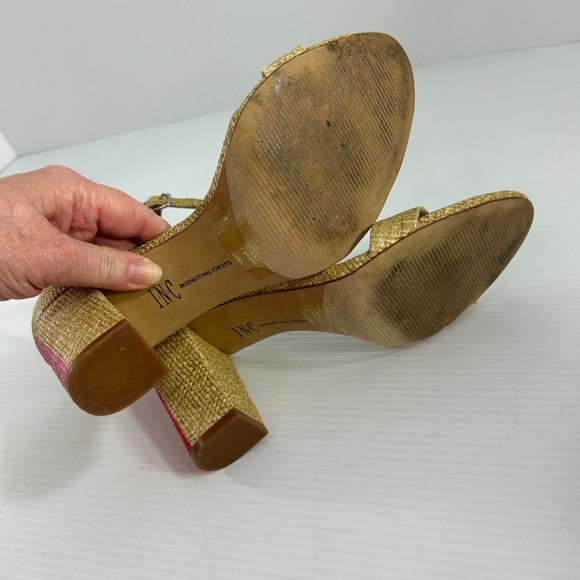 INC International Concepts Womens Sandals Size 8.5 M Open Toe Ankle Strap Kivah - Picture 6 of 8